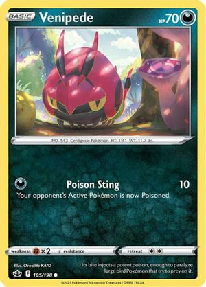 Venipede 105/198 - Chilling Reign - Poke-Collect