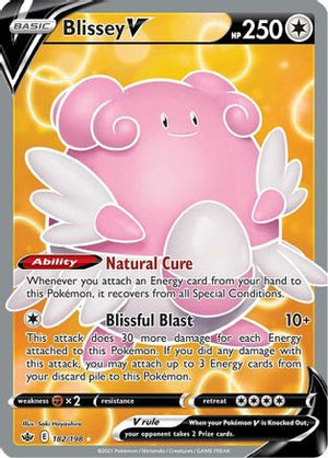 Blissey V 182/198 - Chilling Reign Holofoil - Poke-Collect