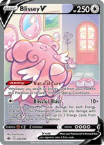 Blissey V (Alternate Full Art) 183/198 - SWSH06 Chilling Reign Holofoil - Poke-Collect