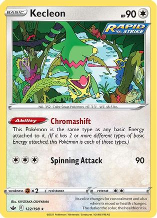 Kecleon 122/198 - SWSH06 Chilling Reign Reverse Holofoil - Poke-Collect
