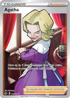 Agatha 186/198 - Chilling Reign Holofoil - Poke-Collect
