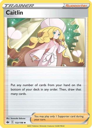 Caitlin 132/198 - SWSH06 Chilling Reign Reverse Holofoil - Poke-Collect