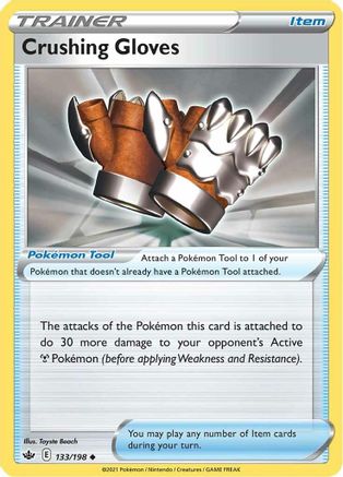Crushing Gloves 133/198 - SWSH06 Chilling Reign Reverse Holofoil - Poke-Collect