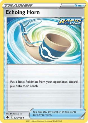 Echoing Horn 136/198 - Chilling Reign Reverse Holofoil - Poke-Collect