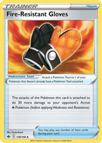 Fire-Resistant Gloves 138/198 - SWSH06 Chilling Reign Reverse Holofoil - Poke-Collect