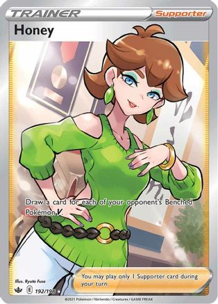 Honey (Full Art) 192/198 - SWSH06 Chilling Reign Holofoil - Poke-Collect