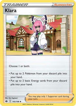 Klara 145/198 - SWSH06 Chilling Reign Reverse Holofoil - Poke-Collect