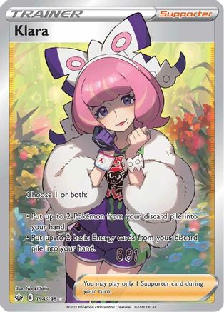 Klara (Full Art) 194/198 - SWSH06 Chilling Reign Holofoil - Poke-Collect