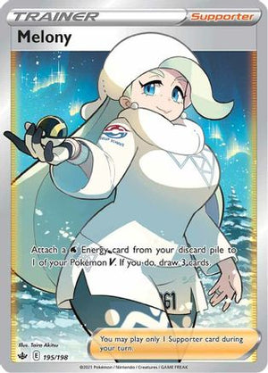 Melony 195/198 - Chilling Reign Holofoil - Poke-Collect