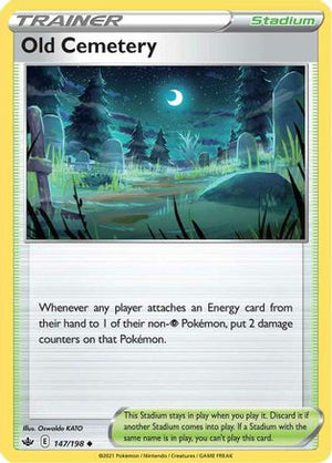 Old Cemetery 147/198 - Chilling Reign Reverse Holofoil - Poke-Collect