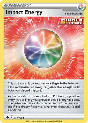 Impact Energy 157/198 - SWSH06 Chilling Reign Reverse Holofoil - Poke-Collect