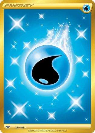 Water Energy 231/198 - Chilling Reign Holofoil - Poke-Collect