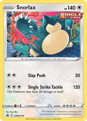 Snorlax SWSH119/307 - SWSH Black Star Promos Holofoil - Poke-Collect