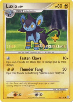 Luxio - 052/130 (Prerelease) [Staff] 52 - Nintendo Promos - Poke-Collect