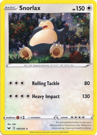 Snorlax - 140/202 (Cosmos Holo) 140 - Blister Exclusives Holofoil - Poke-Collect