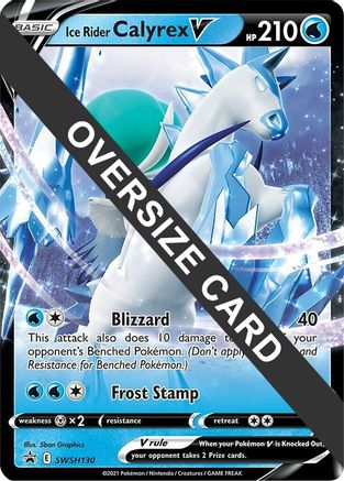 Ice Rider Calyrex V - SWSH130 SWSH130 - Jumbo Cards Holofoil - Poke-Collect