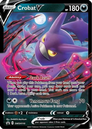 Crobat V SWSH110/307 - SWSH Black Star Promos Holofoil