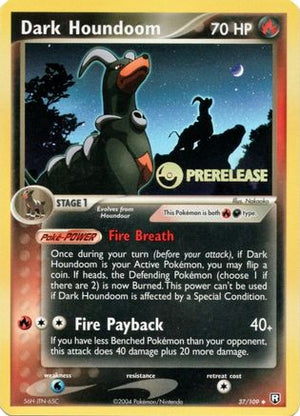 Dark Houndoom - 037/109 (Prerelease) 37 - Nintendo Promos Holofoil - Poke-Collect