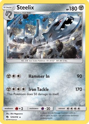 Steelix - 125/214 (Cosmos Holo) 125 - Blister Exclusives Holofoil - Poke-Collect