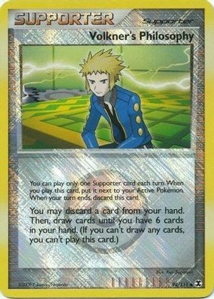 Volkner's Philosophy - 98/111 (Player Reward) 98 - League & Championship Cards Reverse Holofoil - Poke-Collect