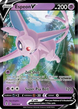 Espeon V 64/203 - SWSH07 Evolving Skies Holofoil - Poke-Collect