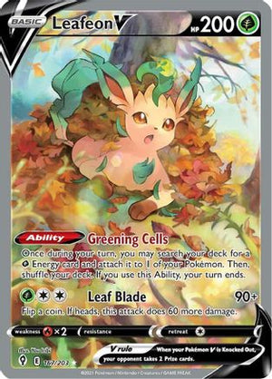 Leafeon V 167/203 - Evolving Skies Holofoil - Poke-Collect