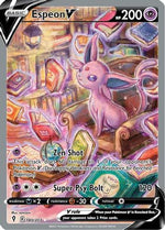Espeon V (Alternate Full Art) 180/203 - SWSH07 Evolving Skies Holofoil - Poke-Collect