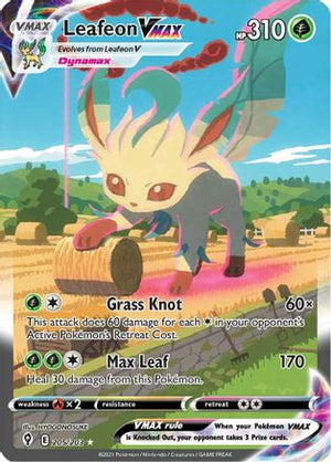 Leafeon VMAX 205/203 - Evolving Skies Holofoil - Poke-Collect