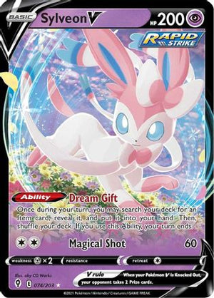 Sylveon V 74/203 - Evolving Skies Holofoil - Poke-Collect