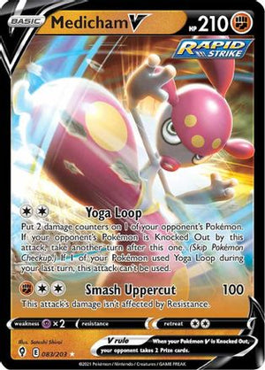 Medicham V 83/203 - Evolving Skies Holofoil - Poke-Collect
