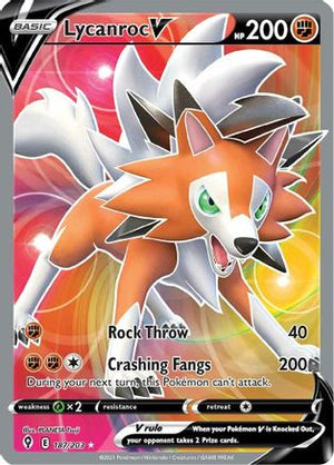 Lycanroc V 187/203 - Evolving Skies Holofoil - Poke-Collect