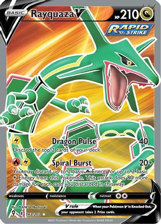 Rayquaza V 193/203 - Evolving Skies Holofoil - Poke-Collect