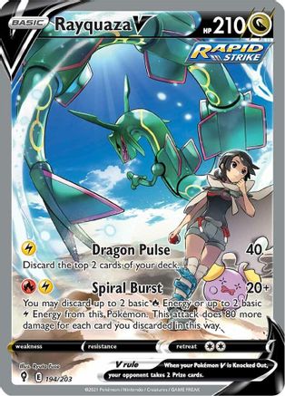 Rayquaza V 194/203 - Evolving Skies Holofoil - Poke-Collect