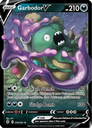 Garbodor V 100/203 - Evolving Skies Holofoil - Poke-Collect