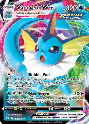 Vaporeon VMAX 30/203 - Evolving Skies Holofoil - Poke-Collect