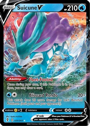 Suicune V 31/203 - Evolving Skies Holofoil - Poke-Collect