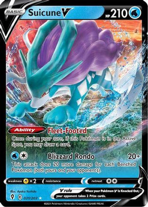 Suicune V 31/203 - Evolving Skies Holofoil - Poke-Collect