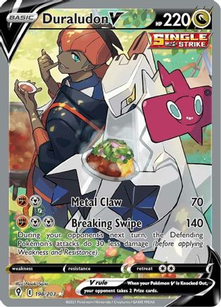 Duraludon V 198/203 - Evolving Skies Holofoil - Poke-Collect