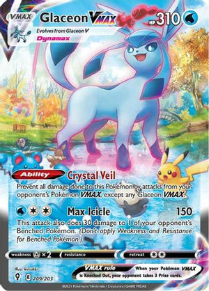 Glaceon VMAX 209/203 - Evolving Skies Holofoil - Poke-Collect