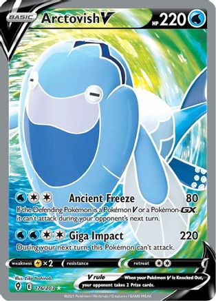 Arctovish V (Full Art) 176/203 - SWSH07 Evolving Skies Holofoil - Poke-Collect