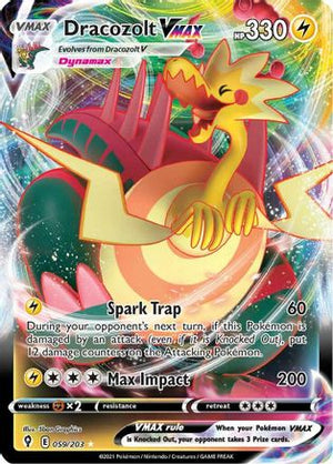 Dracozolt VMAX 59/203 - SWSH07 Evolving Skies Holofoil - Poke-Collect