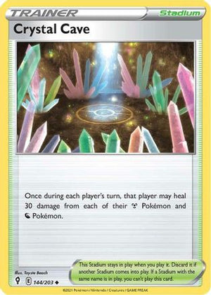 Crystal Cave 144/203 - SWSH07 Evolving Skies - Poke-Collect