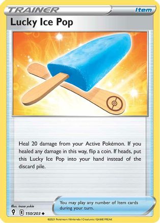 Lucky Ice Pop 150/203 - SWSH07 Evolving Skies Reverse Holofoil - Poke-Collect