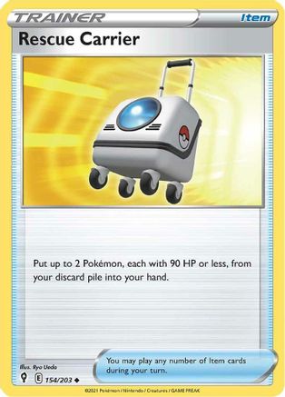 Rescue Carrier 154/203 - SWSH07 Evolving Skies Reverse Holofoil - Poke-Collect