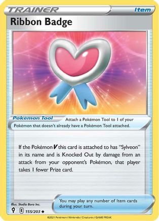 Ribbon Badge 155/203 - SWSH07 Evolving Skies Reverse Holofoil - Poke-Collect