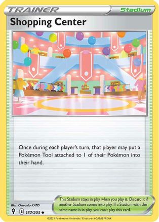 Shopping Center 157/203 - Evolving Skies Reverse Holofoil - Poke-Collect
