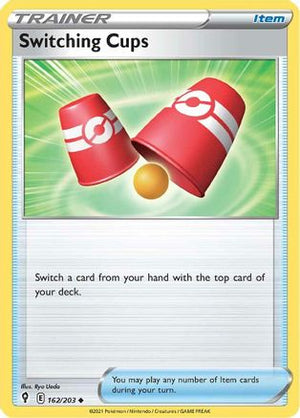 Switching Cups 162/203 - Evolving Skies Reverse Holofoil - Poke-Collect