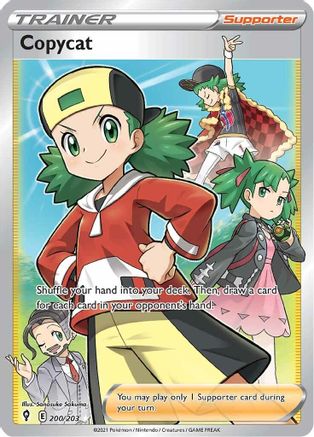 Copycat (Full Art) 200/203 - SWSH07 Evolving Skies Holofoil - Poke-Collect