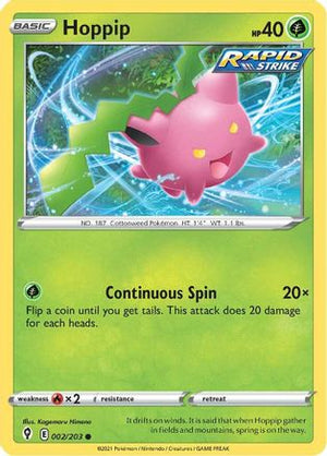Hoppip 2/203 - SWSH07 Evolving Skies Reverse Holofoil - Poke-Collect