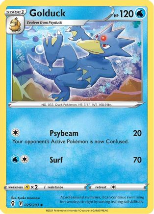 Golduck 25/203 - SWSH07 Evolving Skies - Poke-Collect